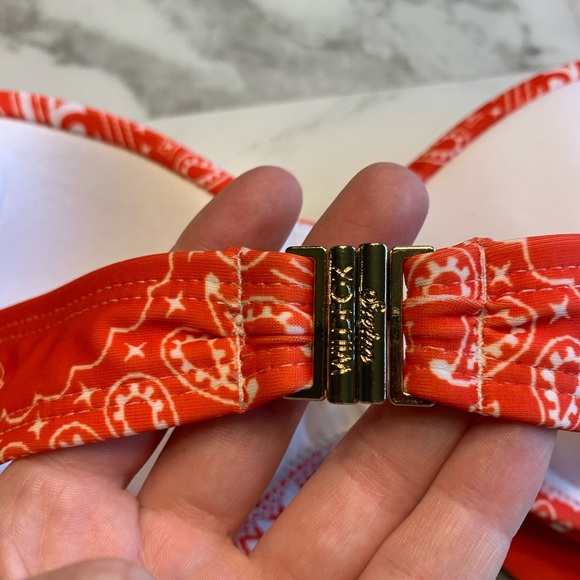 Wildfox Swim Bikini Top Bandana Print - Picture 7 of 8